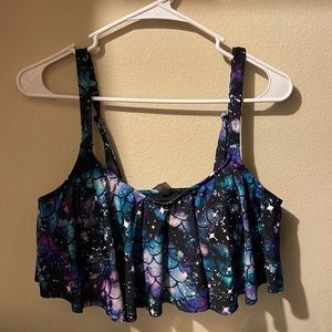 Torrid flounce mermaid bikini top